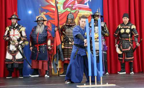 Austin H. Croft with sword