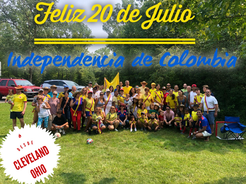 Ohio Colombian Foundation Independence Day group