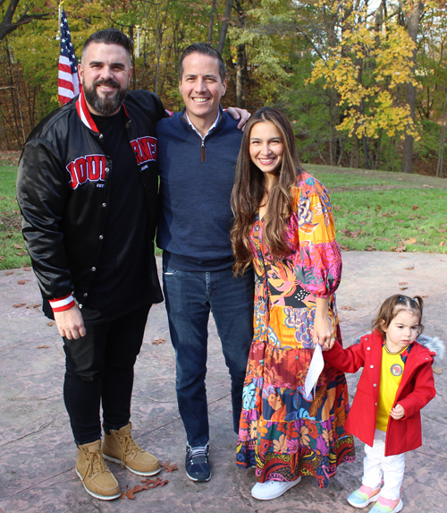 Family Posing with Senator-elect Bernie Moreno