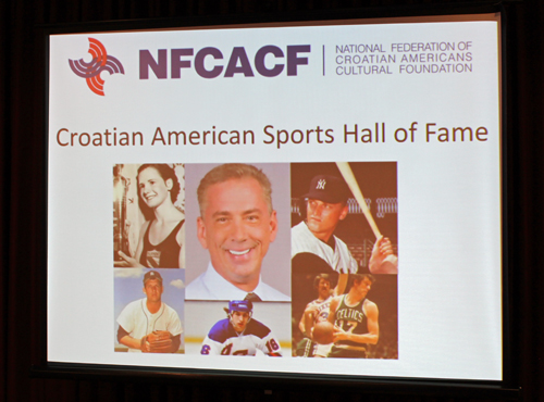 Croatian American Sports Hall of Fame sign