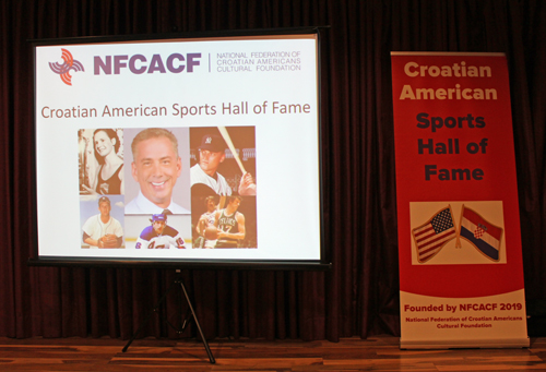 Croatian American Sports Hall of Fame stage