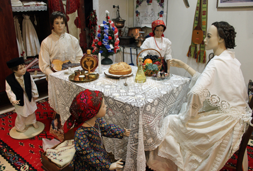 Croatian Christmas dinner scene