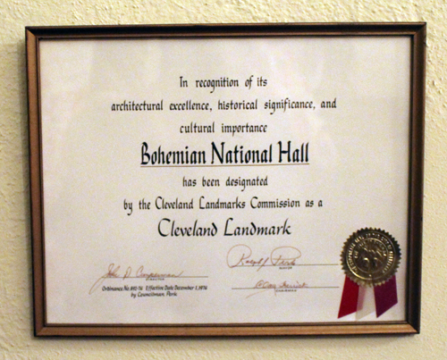 Cleveland Landmark - Bohemian National Hall