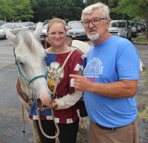 Paul Burik with knight and Gunsmoke