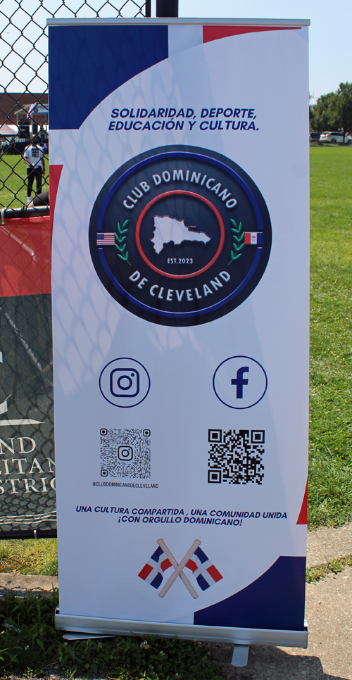 Banner  at first ever Dominican Festival held in the city of Cleveland
