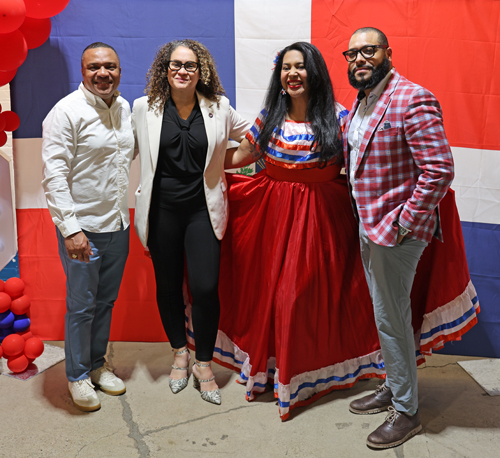 People at the Dominican Independence Day event