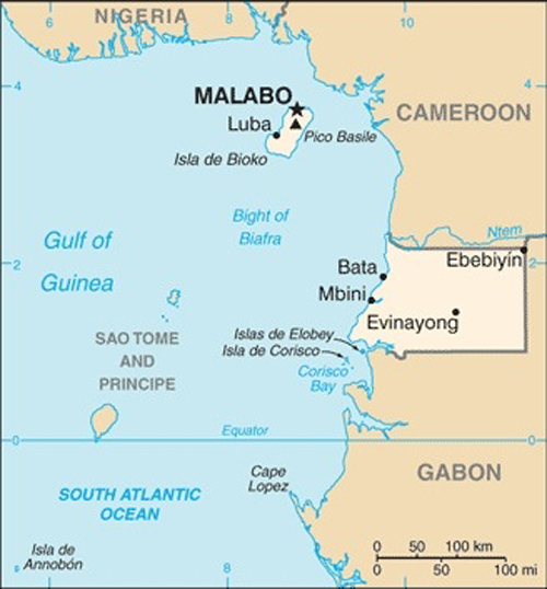 Equatorial Guinea Map