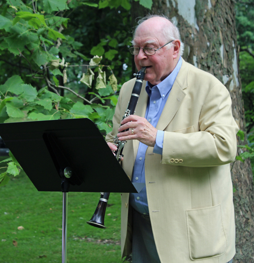Bill Cook playing clarinet
