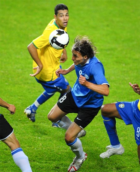 Estonia Brazil soccer football game