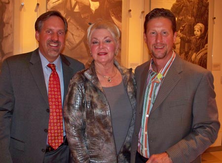 Cultural Garden reception at Maltz Museum - James Graham, Dr. Jill Mushkat (psychologist), David Dusek
