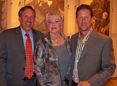 Cultural Garden reception at Maltz Museum - James Graham, Dr. Jill Mushkat (psychologist), David Dusek