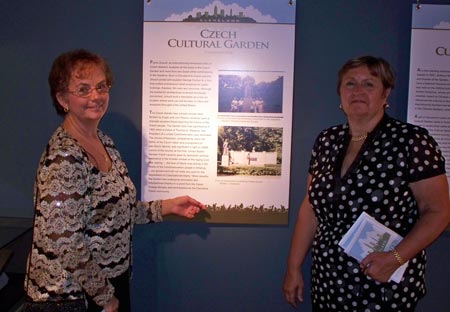 Cleveland Czech Cultural Garden display - Ludmila Hyvnar and Fran Burik