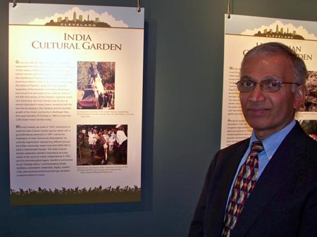 Cleveland Indian Cultural Garden display with Raj Pillai