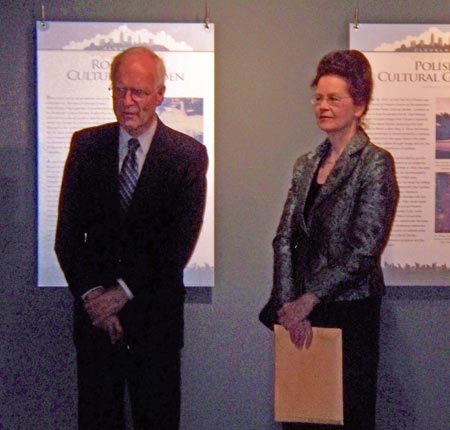 Mary Hamlin and husband Clive watch the performances