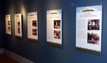 Cultural Garden displays at the Maltz Museum