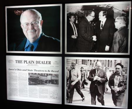 Pictures of Bill Miller in the lobby