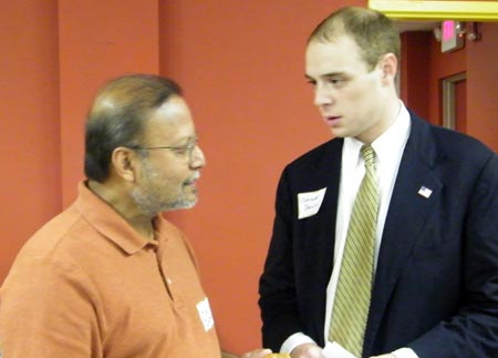 Asim Datta and George Brown from Senator Voinovich's office