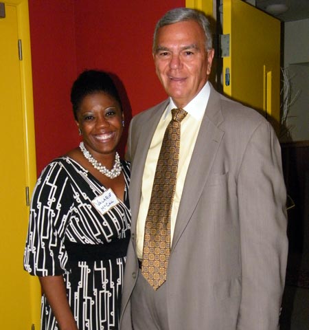 City of Cleveland Chief Valarie McCall and Serbian Ambassador Alex Machaskee