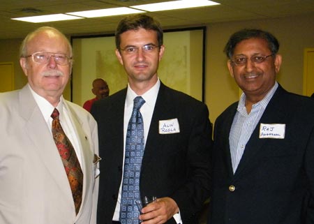 Ambassador at Large August Pust, Honorary Romanian Consul Alin Rosca and Dr. Raj Aggarwal