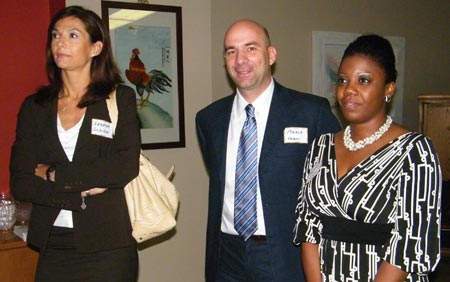 Dr.Serena Scaiola and Marco Nobili, Consul of Italy in Detroit, (both  Italian Ambassadors) and City of Cleveland Chief Valarie J. McCall, Supporting Ambassador