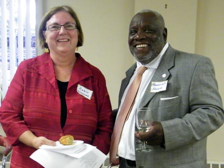 Karen Wishner of International Services Center and Mansfield Frazier