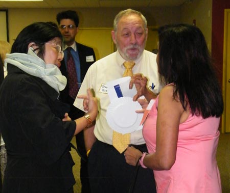 Chinese Ambassador Margaret Wong with George Burke from CSU and Rita Singh