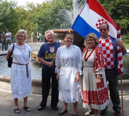 Croatian marchers at One World Day 2009 in Cleveland Cultural Gardens - photos by Dan and/or Debbie Hanson