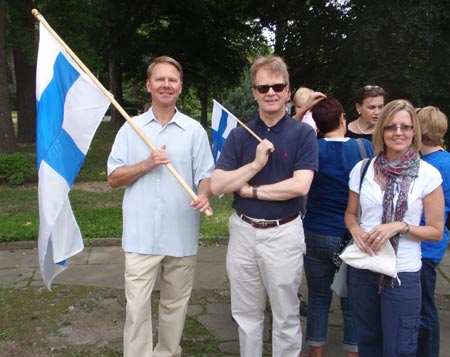 Finnish marchers at One World Day 2009 in Cleveland Cultural Gardens - photos by Dan and/or Debbie Hanson