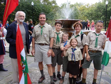 Hungarian marchers at One World Day 2009 in Cleveland Cultural Gardens