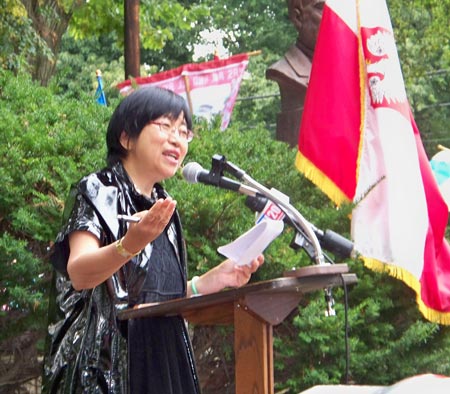 Margaret Wong delivers the keynote address