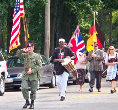 Parade begins - One World Day 2009 in Cleveland Cultural Gardens - photos by Dan and/or Debbie Hanson