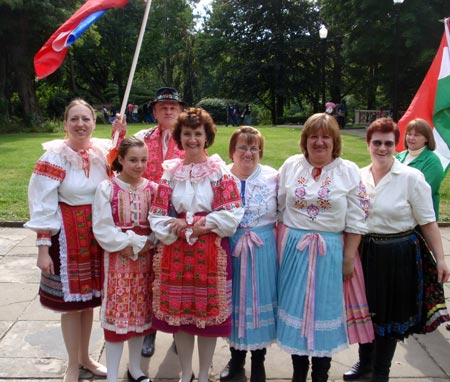 Slovak marchers One World Day 2009 in Cleveland Cultural Gardens - photos by Dan and/or Debbie Hanson