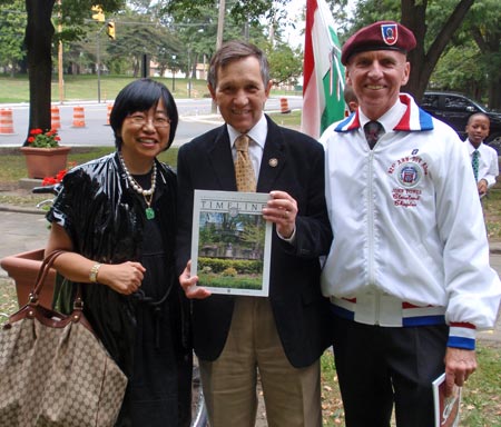 Margaret Wong, Dennis Kucinich and Ray Saikus