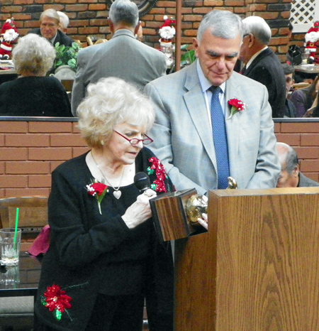 Irene Morrow awards Alex Machaskee