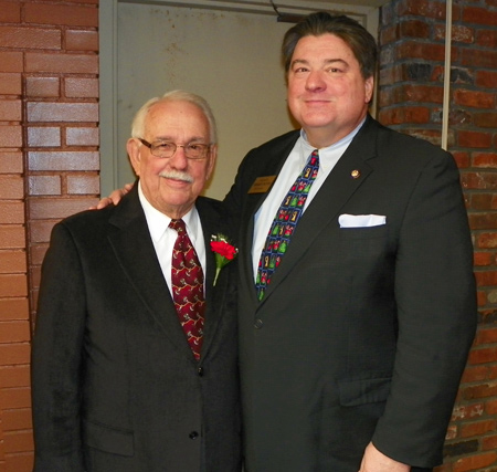 Taras Szmalaga with State Senator Tom Patton