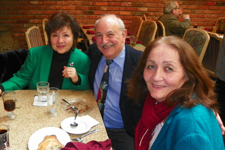 American Nationalities Movement attendees Mira Djelich, Marty Plax and Dobrana Komnencic