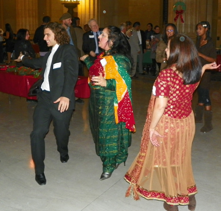 Dancers at Cleveland Diversity Holiday party