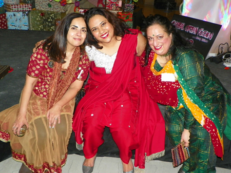  Sujata Burgess, Amina and Meera Bhushan at Cleveland International Holiday party
