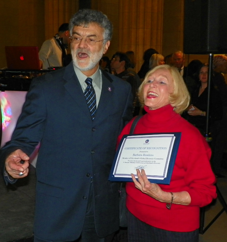 Mayor Jackson and Barbara Hawkins