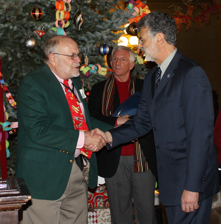 Harry Weller and Mayor Frank Jackson