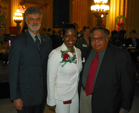 Mayor Jackson, Valarie McCall and Joe Thomas