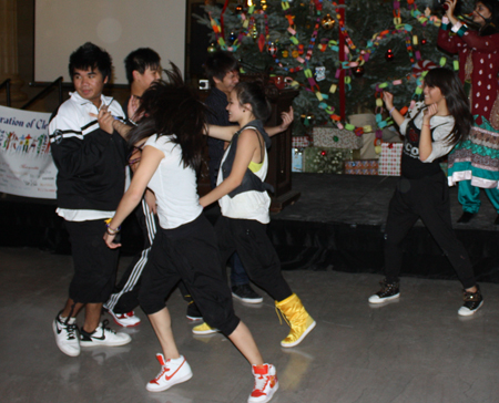 Dancers at Cleveland Diversity Holiday party