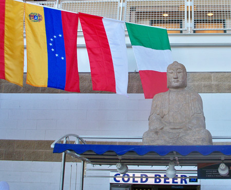 Buddha statue watching over the Festival