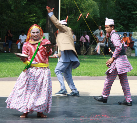 Nepali folk dancers entertained with the Nepali Maruni Naach.