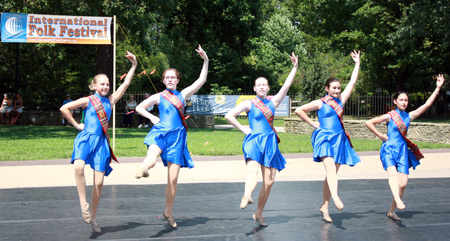 Scottish Highland dancers at Cleveland Folk Festival