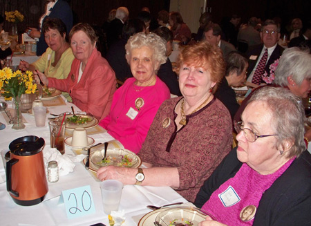 Judy Bartel, Sister Maureen Burke, Kay McFadden, Eileen Garin and Sue Guzik