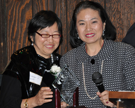 Pearl of the Orient owner Rose Wong inducted her sister Margaraet W. Wong