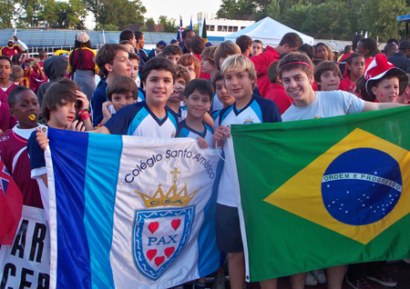Young athletes from Brazil