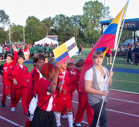 Young athletes from Colombia