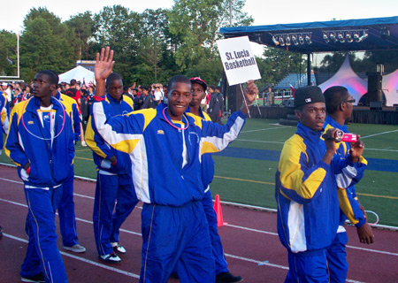Young athletes from St Lucia at the 5th Annual Continental Cup in Cleveland Ohio